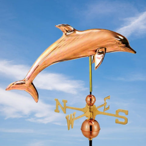 Dolphin Copper Farmhouse Weathervane