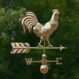 Rooster Copper Farmhouse Weathervane