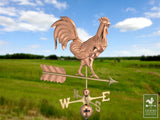 Rooster Copper Farmhouse Weathervane
