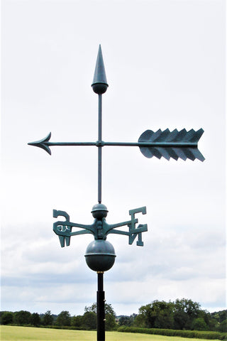 Arrow Verdigris Farmhouse Weathervane