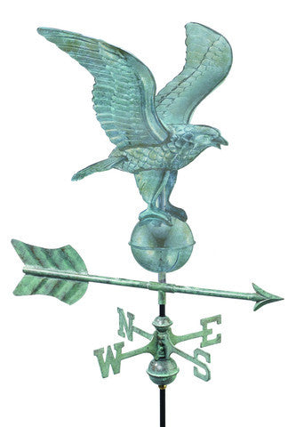 Eagle Copper Copper Verdigris Cottage Weathervane