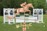 Jumping Horse Copper Farmhouse Weathervane