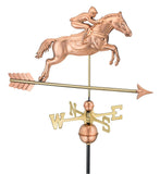 Jumping Horse Copper Farmhouse Weathervane