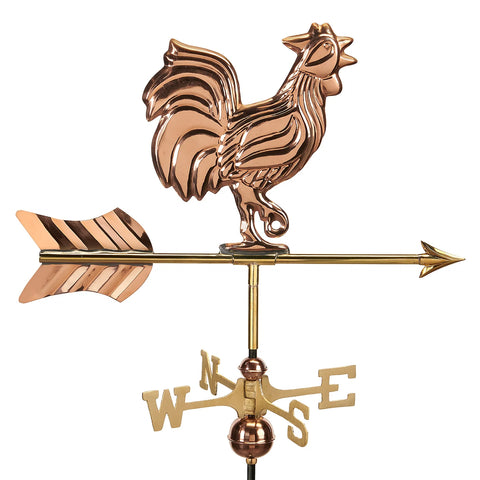 Rooster Copper Cottage Weathervane