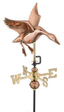 Landing Duck Copper Cottage Weathervane