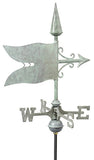 Banner Copper Verdigris Cottage Weathervane
