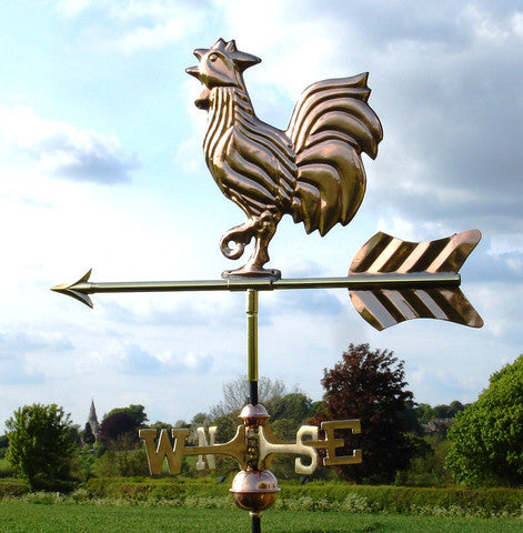 Rooster Copper Cottage Weathervane