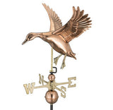 Landing Duck Copper Farmhouse Weathervane