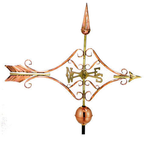 Victorian Arrow Copper Farmhouse Weathervane